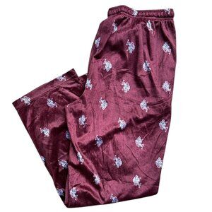 U.S. Polo Assn Blue Label Lounge Pants • Men’s L • Crushed Velvet Logo Sleepwear